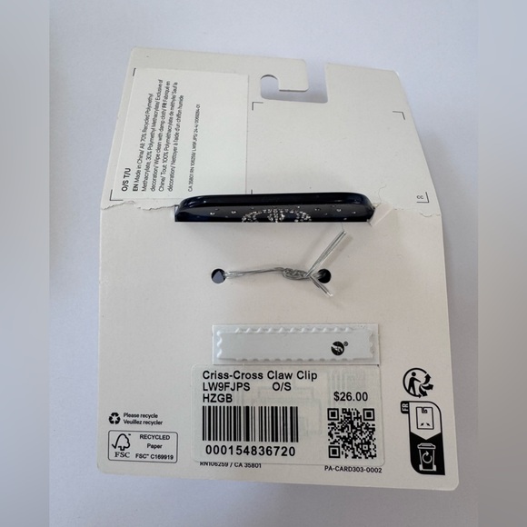 Lululemon Criss-Cross Claw Clip *Rhinestones - Picture 5 of 5